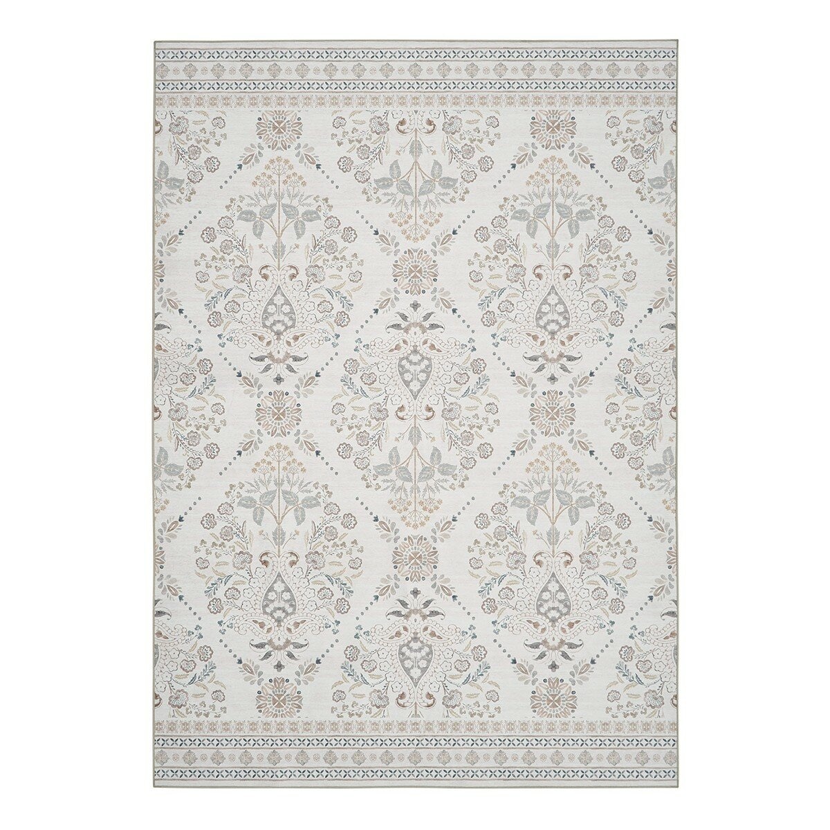 Wyatt & Ash 印花可水洗地毯 160公分 X 226公分 象牙白 Wyatt & Ash 印花可水洗地毯 160公分 X 226公分 象牙白