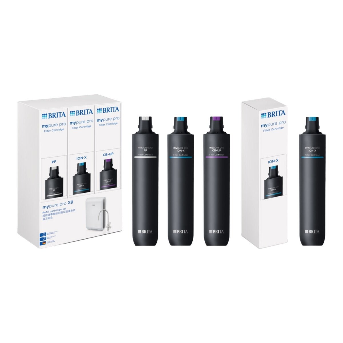 Brita mypure pro X9 超微濾濾芯組 + 離子交換樹脂濾芯 X 1入 Brita mypure pro X9 超微濾濾芯組 + 離子交換樹脂濾芯 X 1入