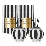 MOSS ST. FRAGRANCES 迷你陶瓷擴香 100毫升 X 2入組 茉莉、琥珀和藏紅花