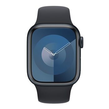Apple Watch S9 (GPS + 行動網路) 41公釐 午夜色鋁金屬錶殼 午夜色運動型錶帶