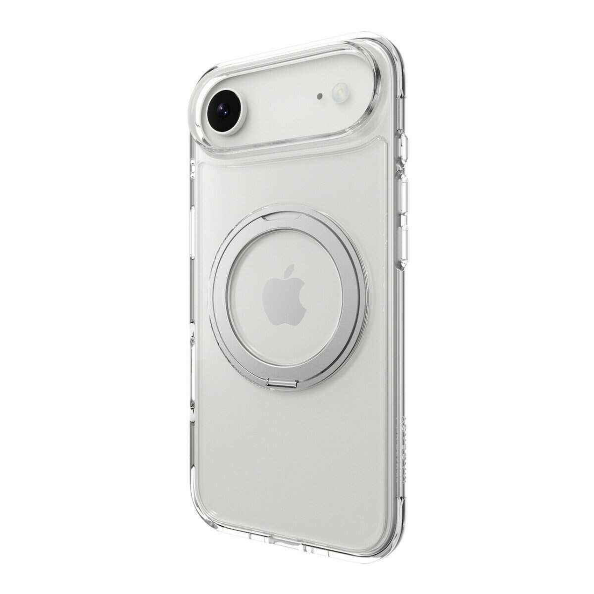 MAGEASY MagStand 360 M 磁吸旋轉支架防摔手機殼 iPhone Air (透明) + 鏡頭保護貼 Lenz(迷霧) + Vetro 9H 鋼化玻璃保護膜