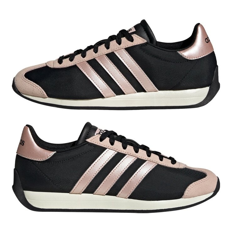 Adidas 女運動休閒鞋 黑粉 US 8.5
