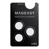 MAGEASY MagStand 360 M 磁吸旋轉支架防摔手機殼 iPhone 17 Pro Max(珊瑚) + 鏡頭保護貼Lenz(午夜) + Vetro 9H 鋼化玻璃保護膜