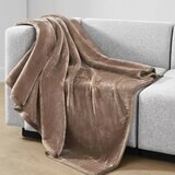 法蘭絨舒適毯 152公分 X 178公分 咖啡