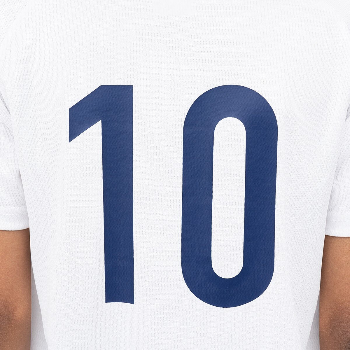 Fila 兒童足球短袖套組 白/藍 M