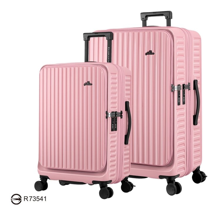 Arowana 25吋 + 29吋 河馬煞車行李箱 (2.0) 組合 丹鶴粉