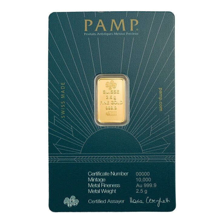 PAMP 自由女神金條 999.9純金 2.5公克