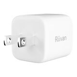 Riivan 45W GaN 氮化鎵迷你電源供應器2入組 白
