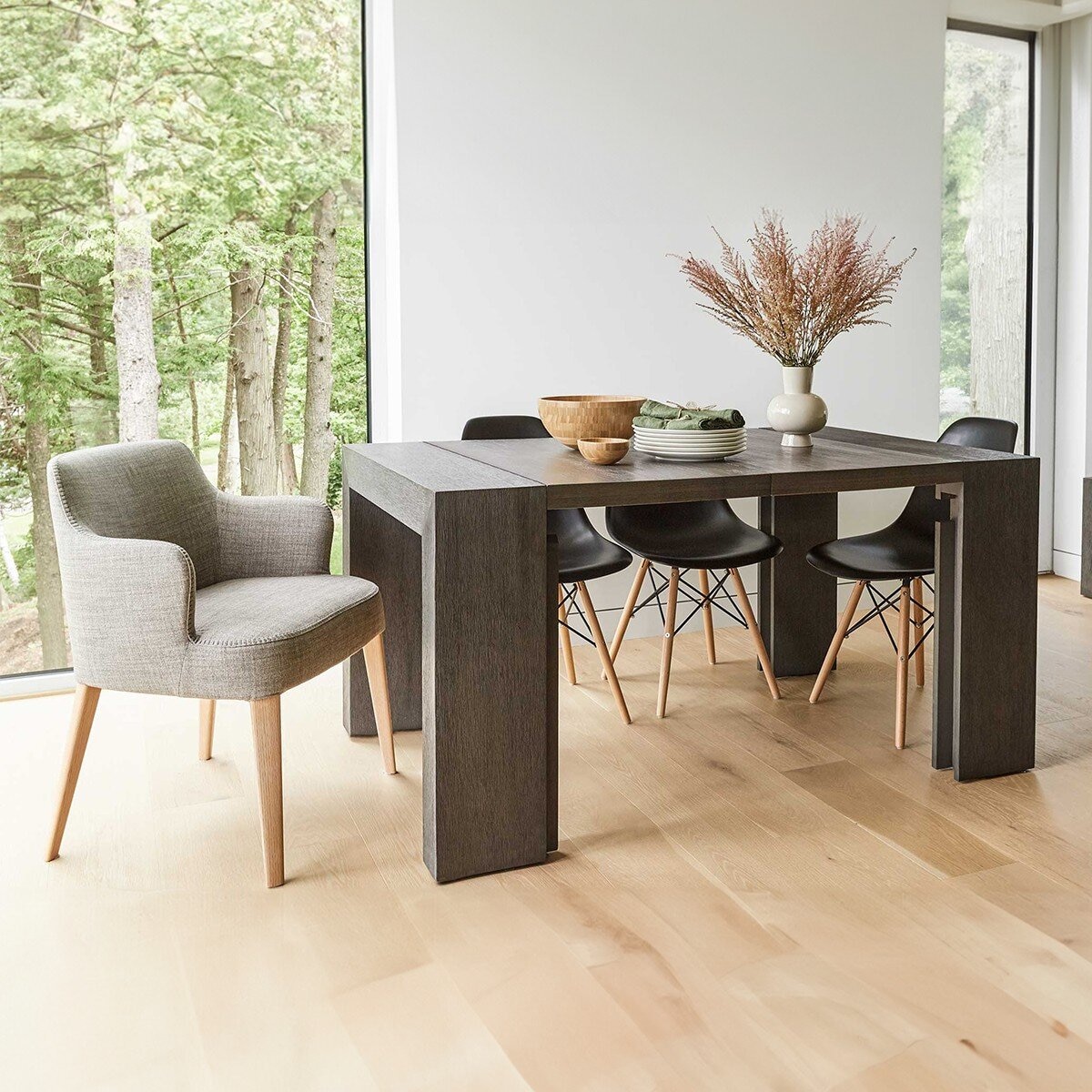 Transformer Table 可延伸式餐桌 深咖啡色