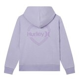 Hurley 兒童毛圈長袖連帽上衣 紫