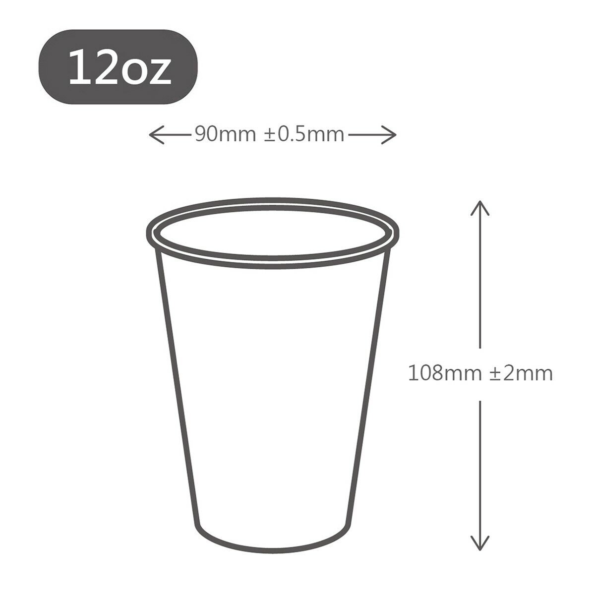 空白冷熱共用紙杯 355毫升 X 1000入 空白冷熱共用紙杯 355毫升 X 1000入
