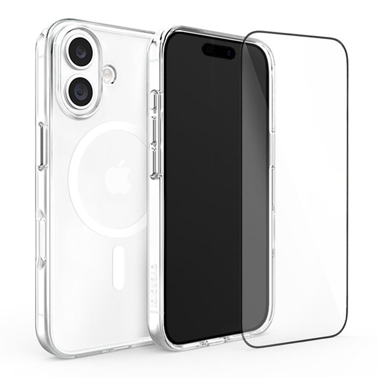 OVERDIGI Aurora V3 磁吸抗黃防摔透明殻 搭配二次強化滿版玻璃保貼 For iPhone16