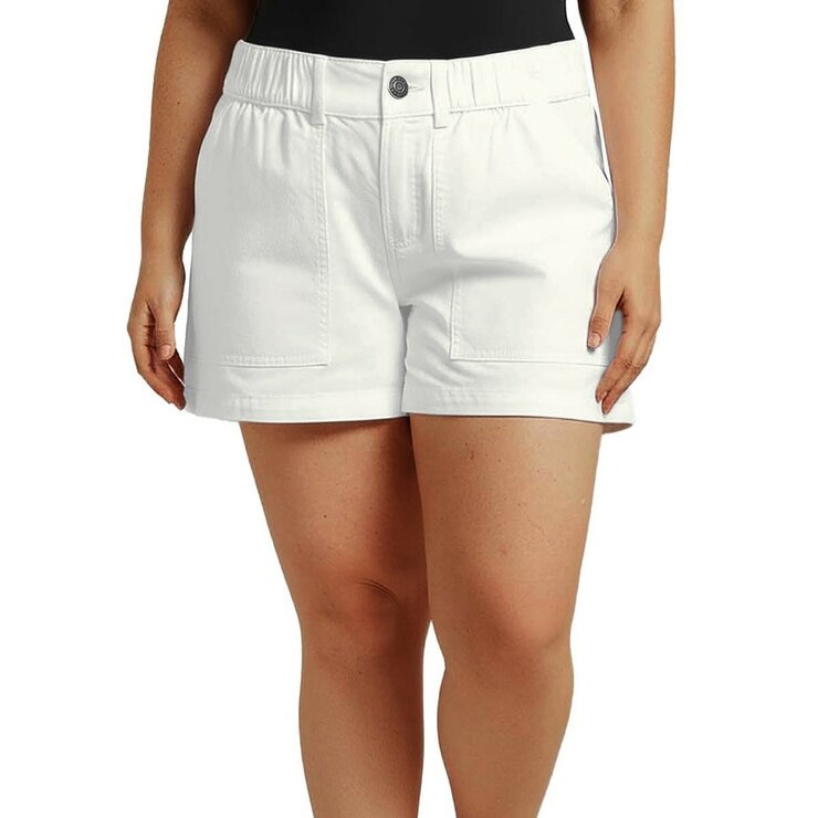 GAP 女鬆緊腰短褲 白