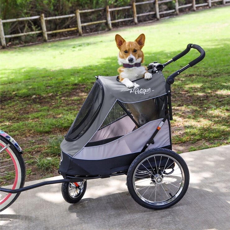 Petique Trailblazer Pet Jogger Space Gray
