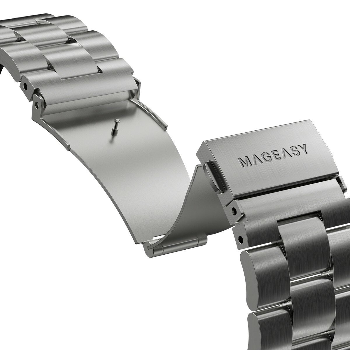 MAGEASY Noble 不鏽鋼鏈錶環 40/41/42公釐 銀色 MAGEASY Noble 不鏽鋼鏈錶環 40/41/42公釐 銀色