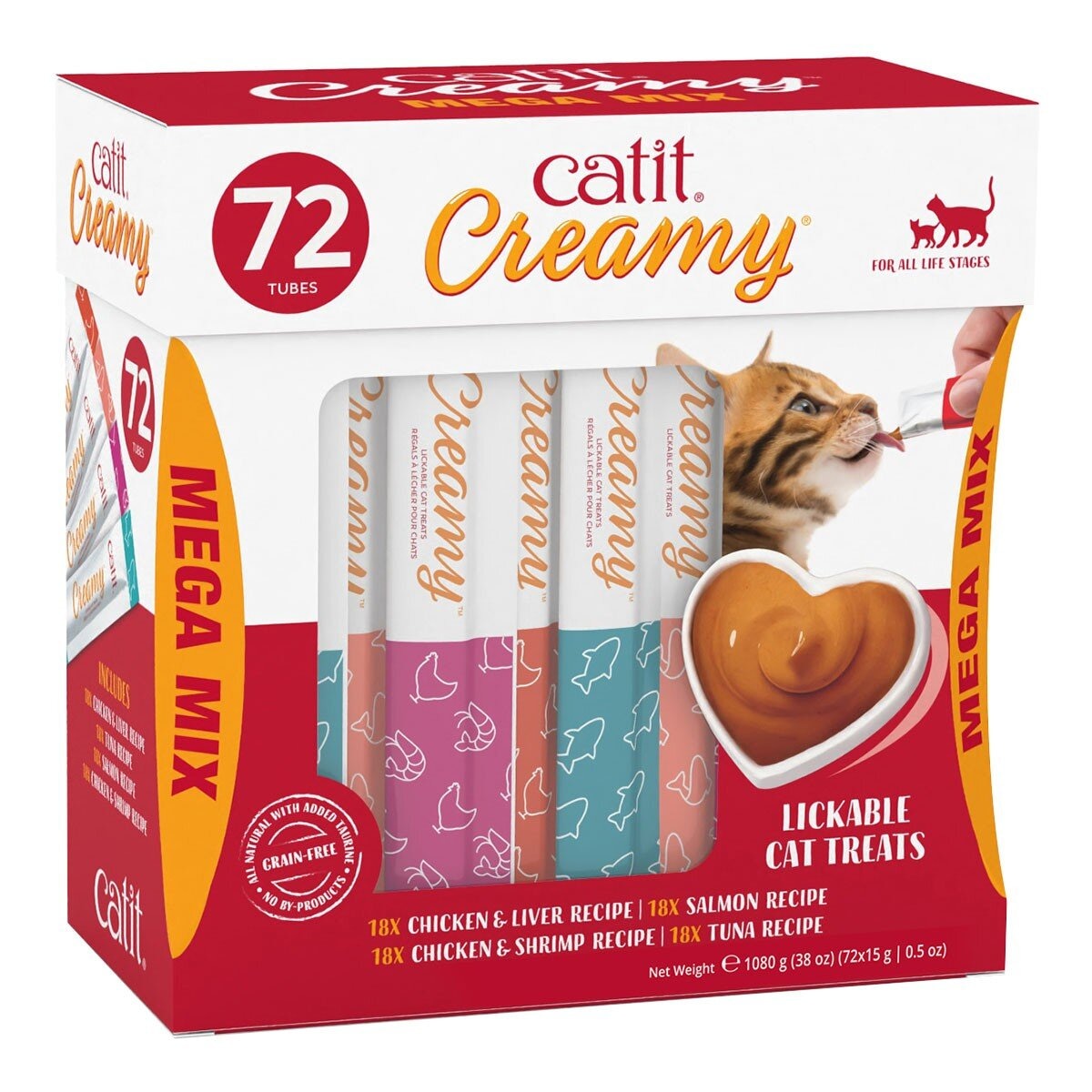 Catit Creamy 鮮肉泥貓零食 15公克 X 72入
