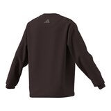 Adidas 女刺繡Logo長袖上衣 咖
