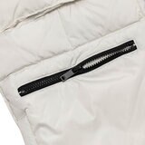 DKNY 男長版連帽外套 白