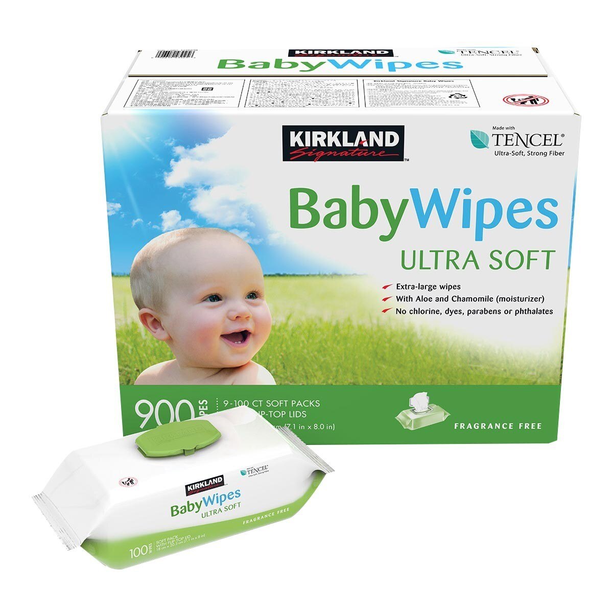Kirkland Signature 科克蘭 超柔軟嬰兒濕巾 900 張 Costco 好市多線上購物