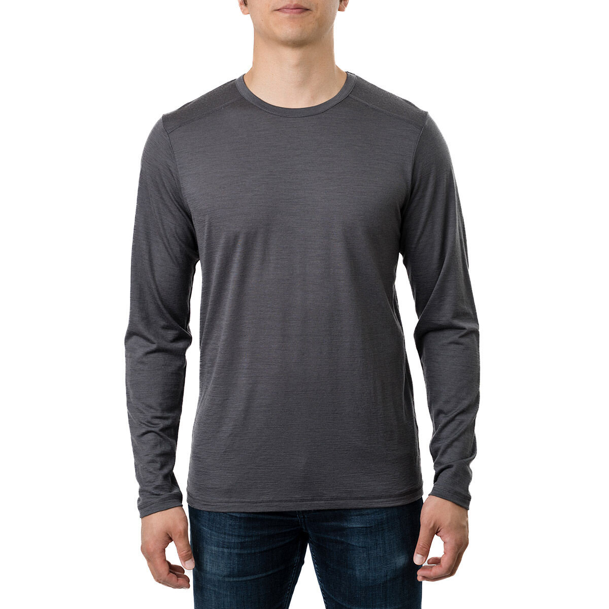 KARBON 男美麗諾羊毛長袖上衣