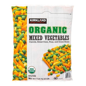 Kirkland Signature 科克蘭 冷凍有機綜合蔬菜 2.26公斤