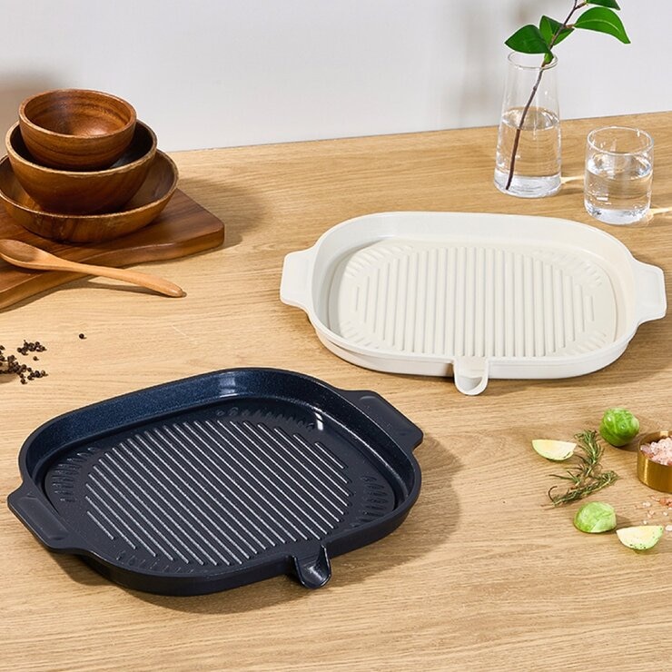 CHEFWAY 陶瓷不沾塗層萬用IH雙耳烤盤 32公分