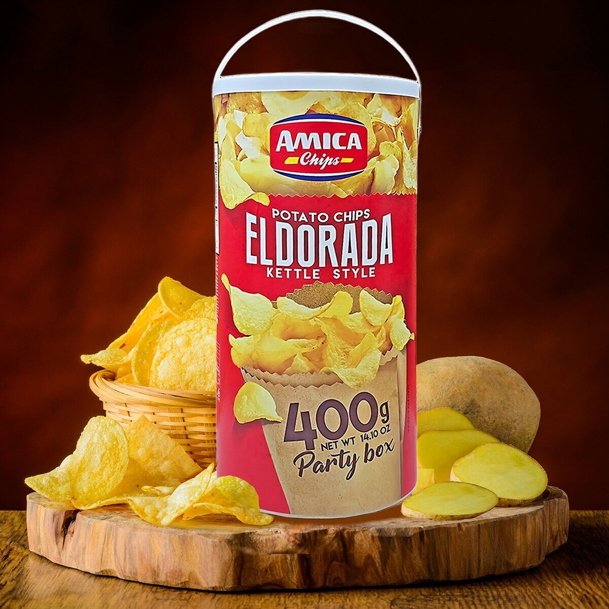 AMICA Chips Eldorada 桶裝洋芋片 400公克