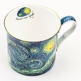 Attic & Base 名畫骨瓷馬克杯 320毫升 X 4件組 星空/十二朵向日葵/花瓶裡的鳶尾花/在亞爾的臥室