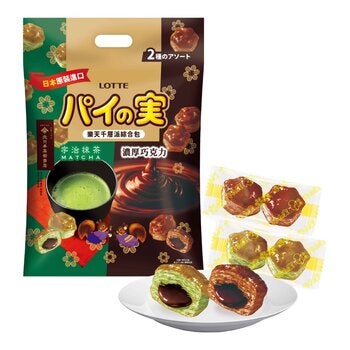 樂天 千層派 濃厚巧克力 + 宇治抹茶風味綜合包 120.4公克 X 4入
