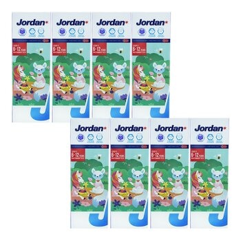 Jordan 6-12歲兒童牙膏 含氟1000ppm 葡萄口味 75公克 X 8入 Jordan 6-12歲兒童牙膏 含氟1000ppm 葡萄口味 75公克 X 8入