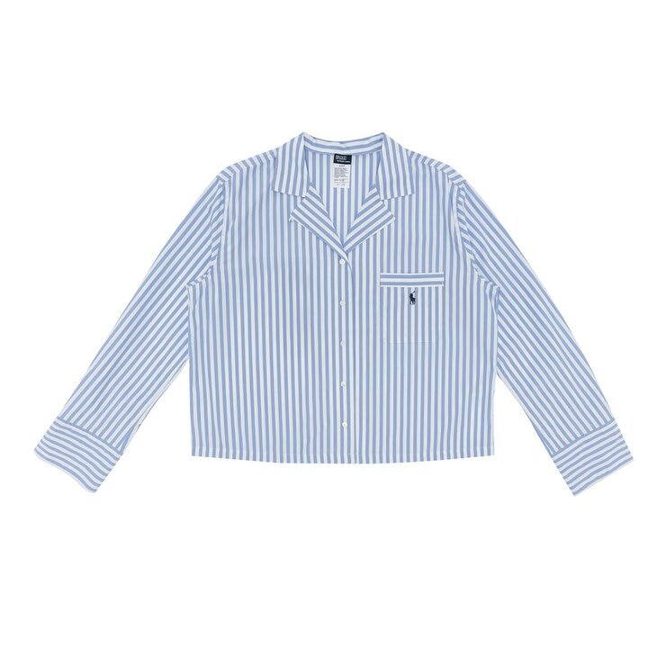 Polo Ralph Lauren 女長袖睡衣套組 淺藍
