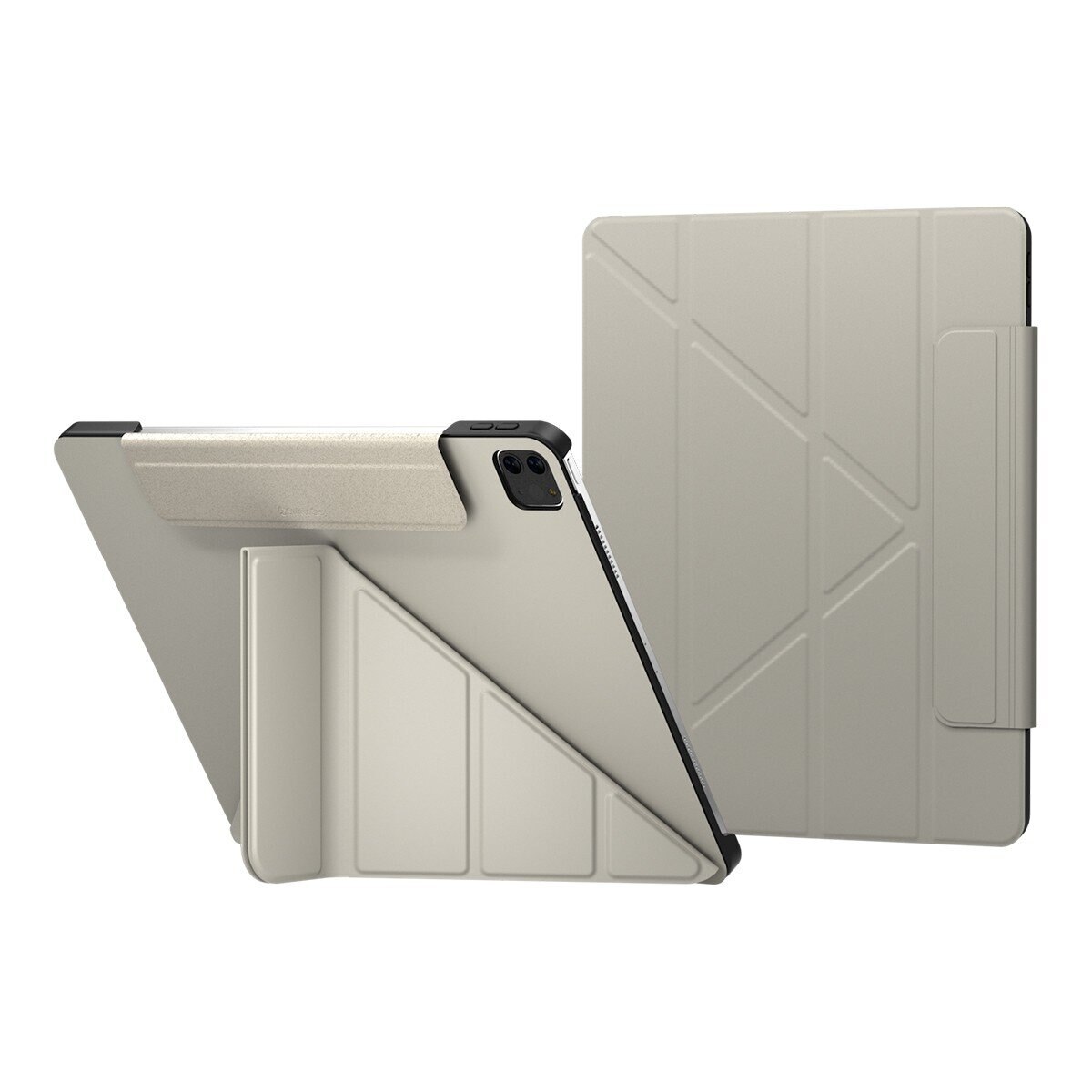 SwitchEasy Origami 全方位多角度支架保護套 iPad Air 13吋 M3 / M2 & iPad Pro 12.9吋 2022 M2 - 2018 星光白