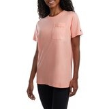 Champion 女短袖上衣 桃粉