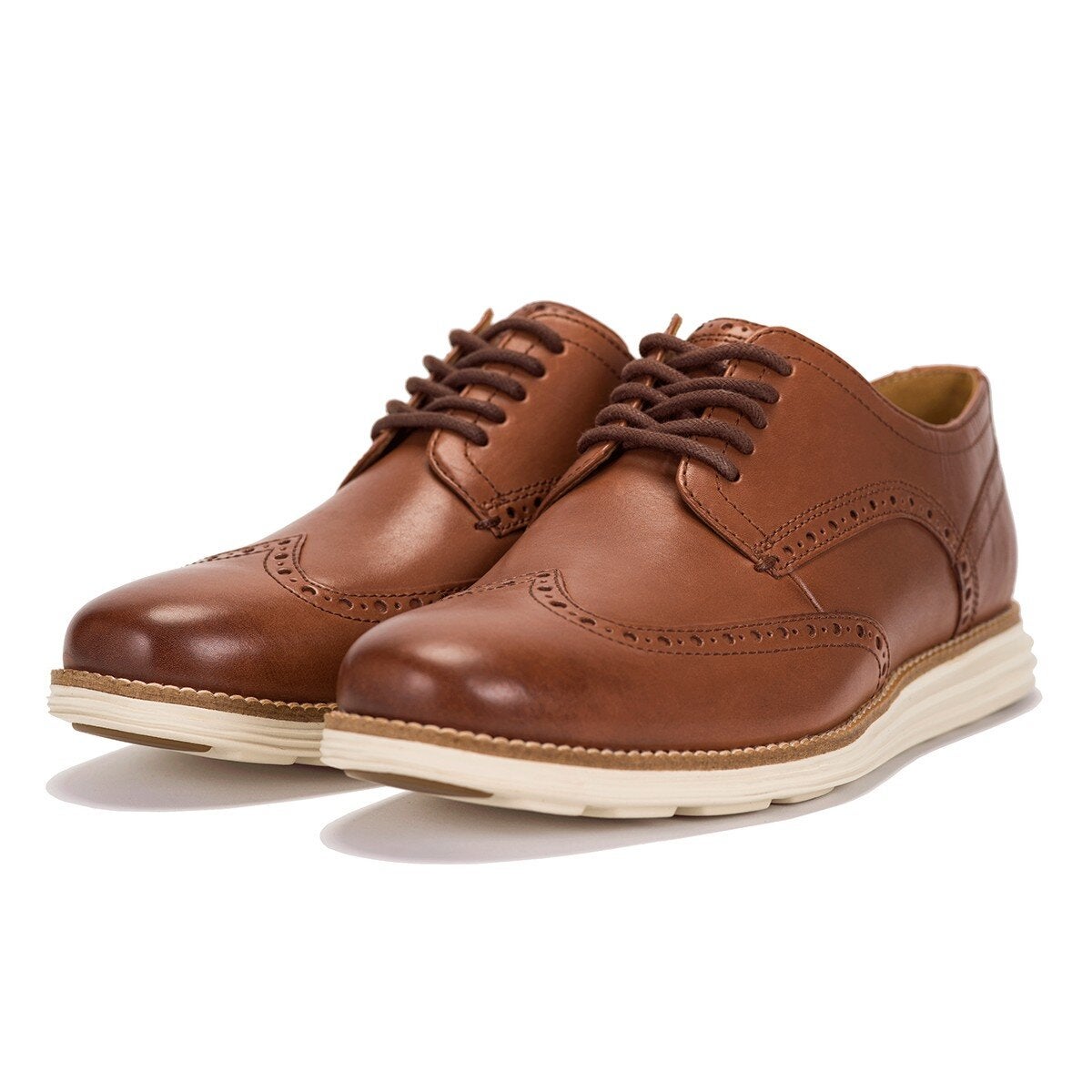 Cole Haan 男雕花牛津皮鞋 棕 | Costco 好市多