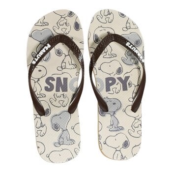 Snoopy 夾腳拖鞋 卡其 Snoopy 夾腳拖鞋 卡其