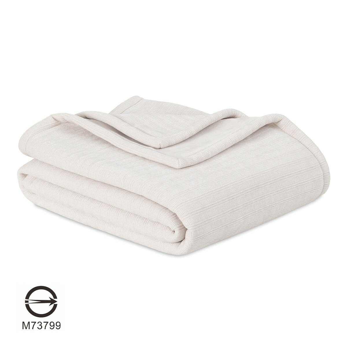 Berkshire 織紋柔軟舒適毯 152公分 X 177公分 白