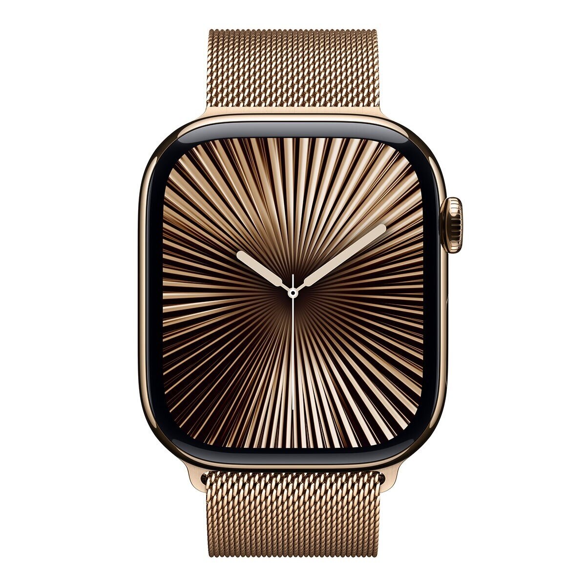 Apple Watch Series 10 LTE 46公釐 金色鈦金屬錶殼 附金色米蘭式錶環 M/L