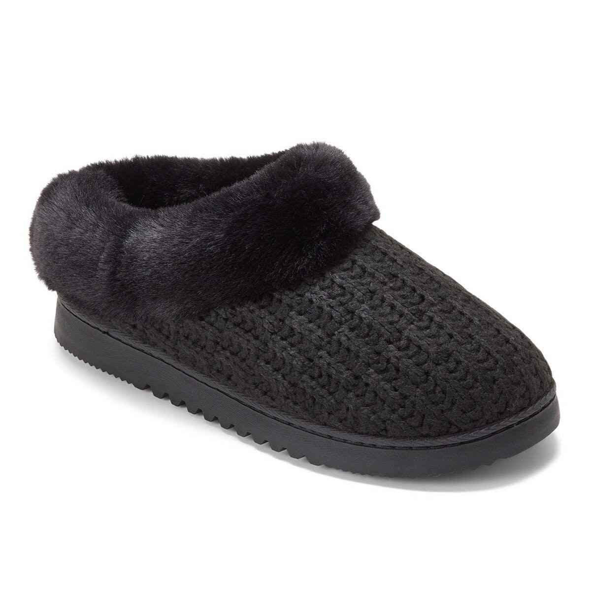 Dearfoams 女保暖休閒鞋 黑