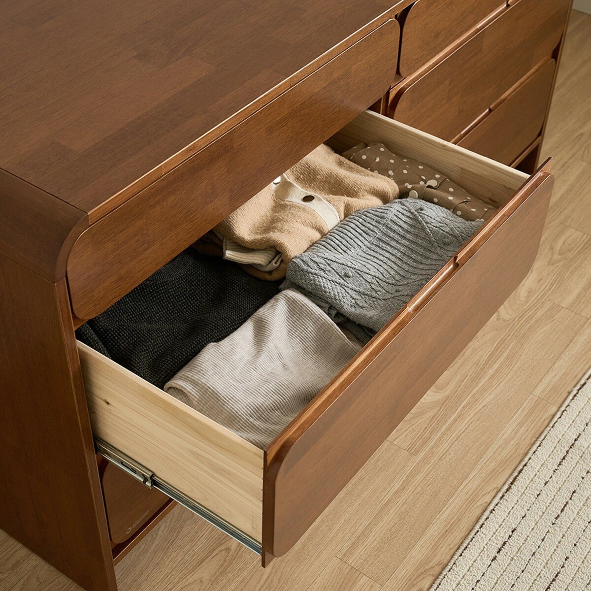 Finlandia Estante 六格抽屜櫃 胡桃色