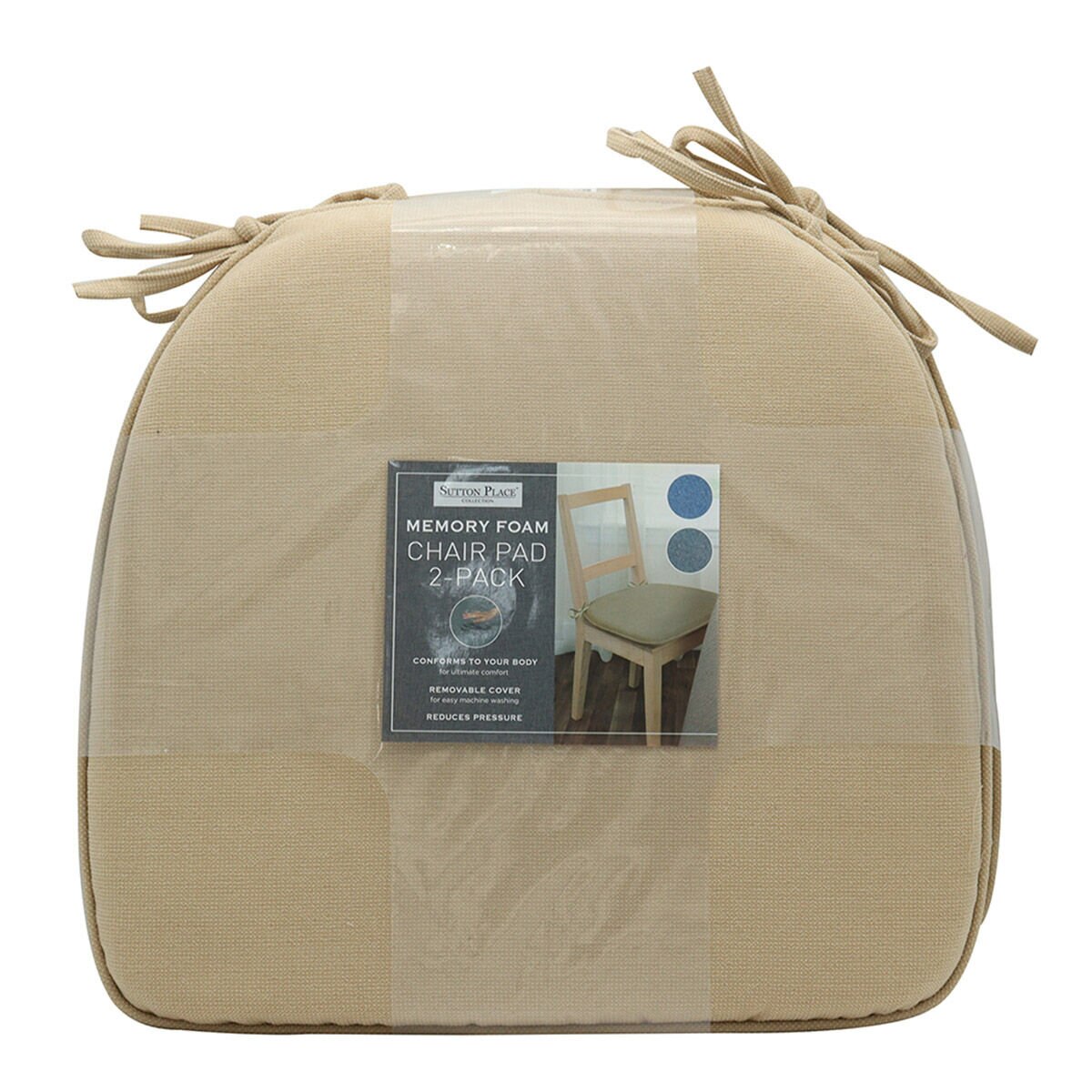 Sutton Place 記憶綿坐墊二入組 39公分 X 44公分 X 5公分 Costco 好市多