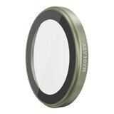 MAGEASY MagStand 360 M 磁吸旋轉支架防摔手機殼 iPhone 17 (透明) + 鏡頭保護貼Lenz(鼠尾草) + Vetro 9H 鋼化玻璃保護膜