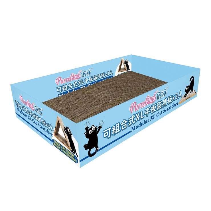 倍淨 平板型貓抓板 XL 3入