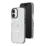 犀牛盾 iPhone 16 Plus Clear MagSafe 兼容 透明防摔手機殼 - 相機鍵開孔版 + 9H 抗藍光鋼化玻璃保護貼