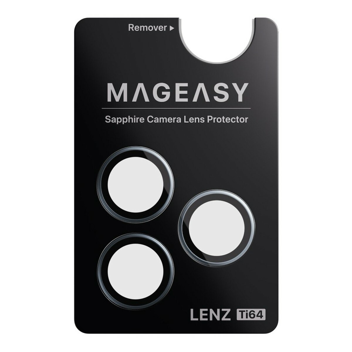 MAGEASY Bright M 不發黃軍規磁吸透明殼 iPhone 17 Pro(白磁圈) + 鏡頭保護貼Lenz鈦合金(迷霧鈦) + Vetro 9H 鋼化玻璃保護膜