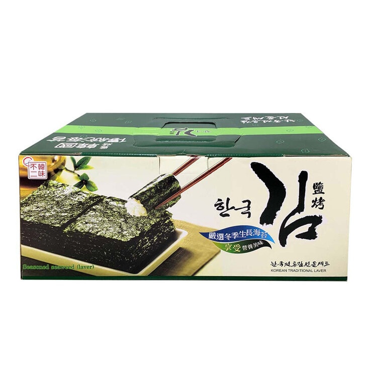 韓味不二 鹽烤海苔 5公克 X 36入