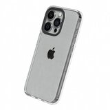 犀牛盾 iPhone 15 Pro Max Clear 透明防摔手機殼 + 9H 3D滿版螢幕玻璃保護貼 + 機能快扣手機掛繩加掛片 卡其