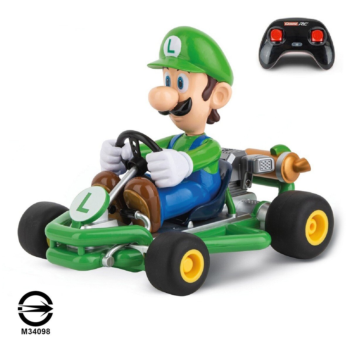 Carrera Mario Kart 1:18 管架遙控車 路易吉 / 6歲以上