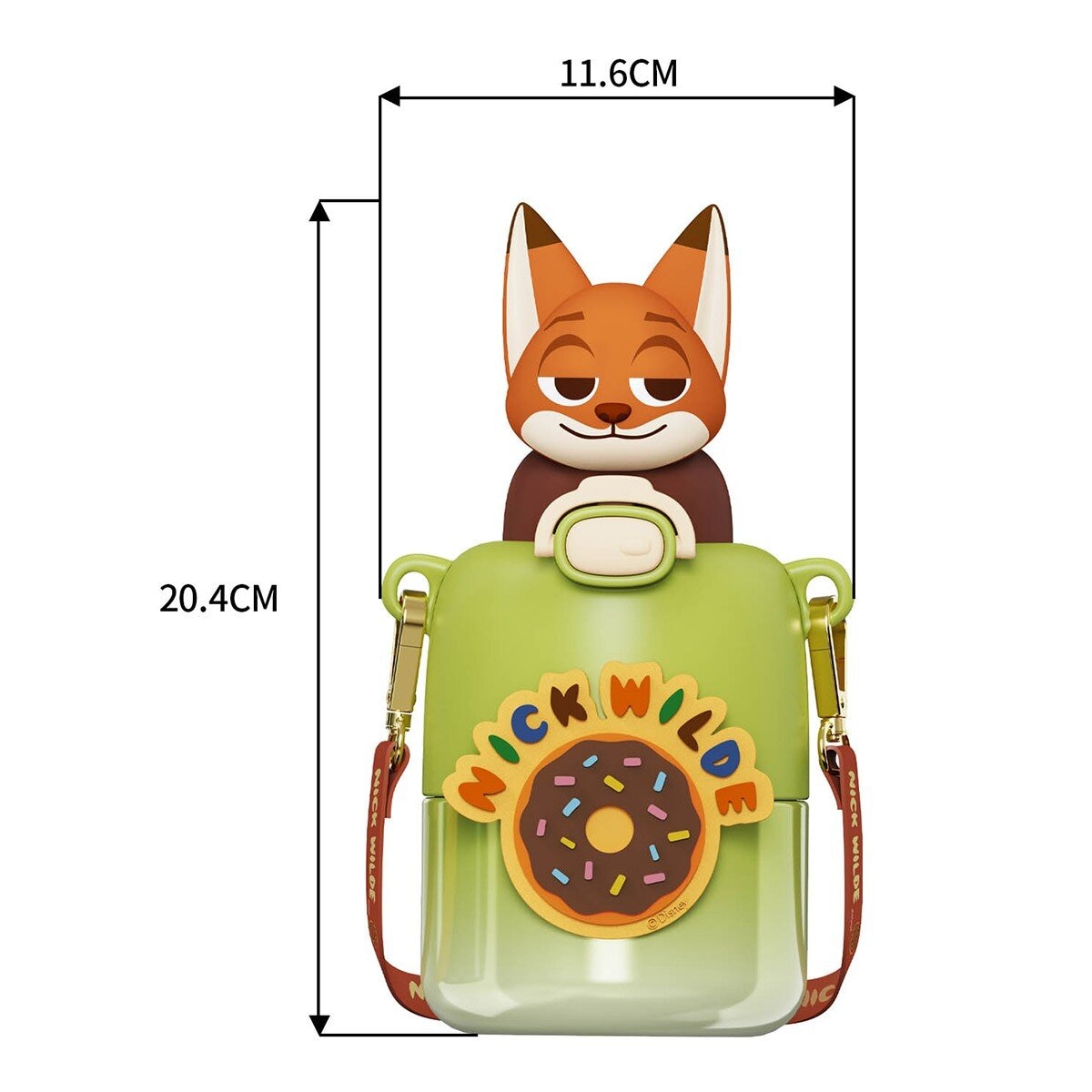 迪士尼 兒童不鏽鋼保冷保溫水壺 430毫升 胡尼克