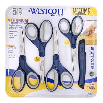 Westcott 鈦金屬事務剪刀組5入 Westcott 鈦金屬事務剪刀組5入