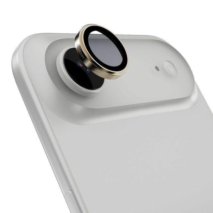 MAGEASY Bright M 不發黃軍規磁吸透明殼 iPhone Air (白磁圈) + 鏡頭保護貼Lenz(沙漠) + Vetro 9H 鋼化玻璃保護膜